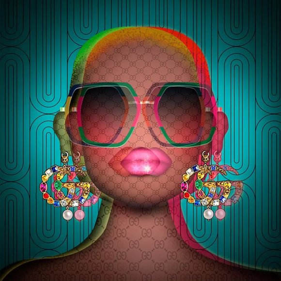 “Focus, Queen!” Luxury Designer Pop Art - 11 x 14 (PAXX025)